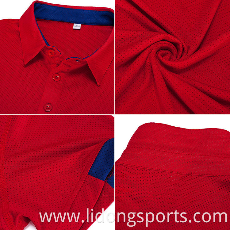 Custom Logo Design Men's Polo Tshirt Golf Tshirts Made in China